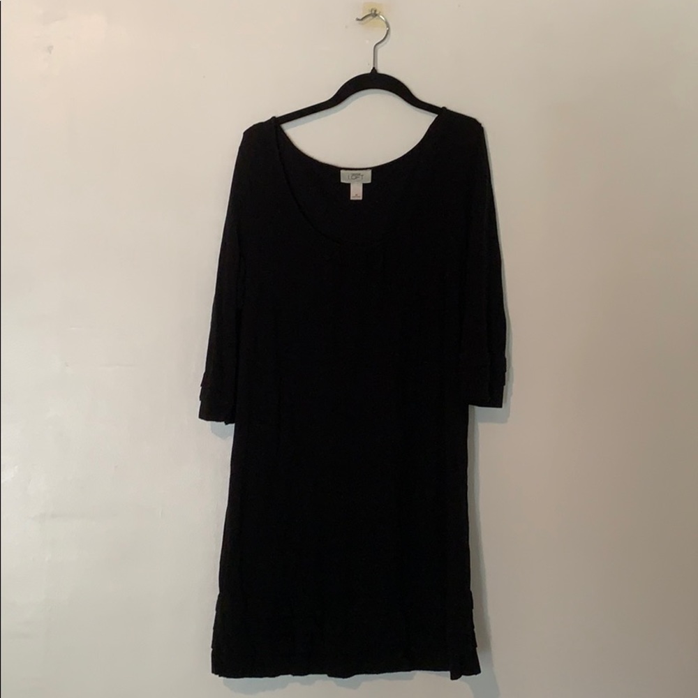 Little black dress Has end-bottom ruffle detailing